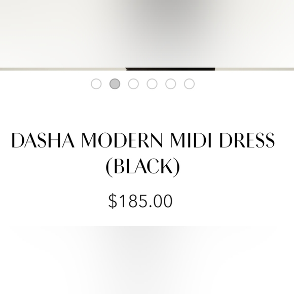 NWT Alieva Dasha Modern midi dress in black size xl - Picture 8 of 16